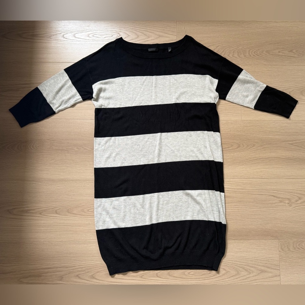 ATM Rugby Stripe Sweater Dress